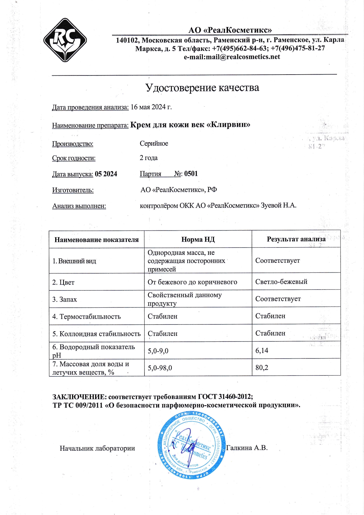 Паспорт №0520240501
